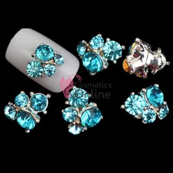 Decoratiuni 3D Metalice 008 Floricele A Bleu 